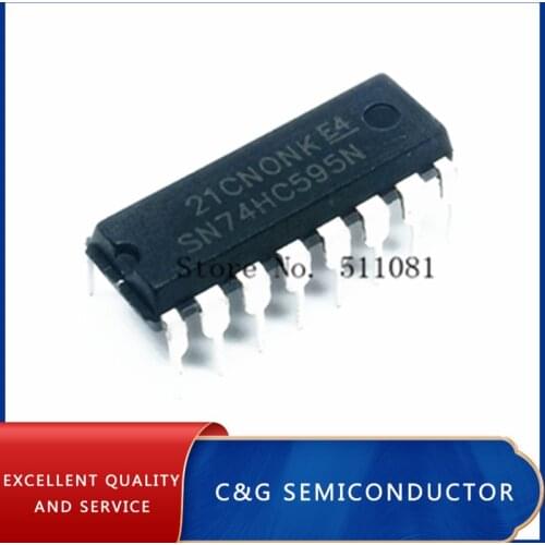 10pcs 74HC595N 74HC595 SN74HC595N 8 Bit Shift Register DIP-16
