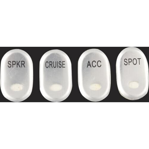 20Sets Chrome Hand Control Switch Button Housing Caps Brushed Panel For Harley Touring Electra Glide Road Glide FLHT FLTR 96-13