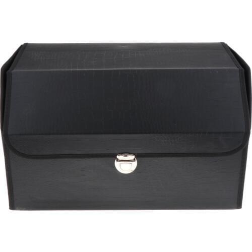 PU Leather Car Organizer Auto Storage Tidy Cargo Collapsible Travel Holder