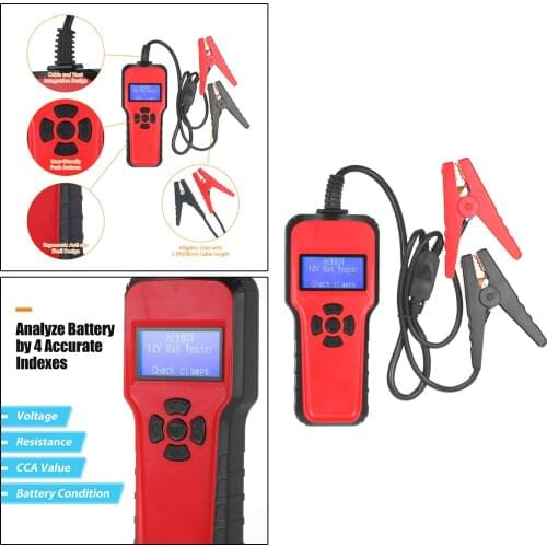LCD screen Automotive Battery Tester Battery Analyzer 100-1700 CCA Vehicles
