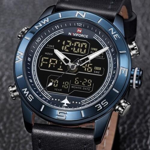 Mens Watches NAVIFORCE Luxury Brand Fashion Sport WristWatch Men Quartz Analog Digital Chronograph Clock Male Relogio Masculino