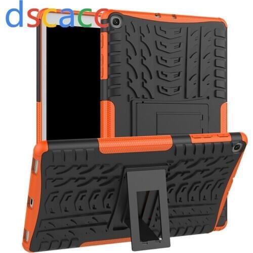 DSCACC For Samsung Galaxy Tab A 10.1 8.0 2019 S5E 10.5 Hybrid PC+TPU Armor Case P200/P205 SM-T720 T510 T515 Back Cover 30pcs