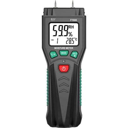 FUYI Digital Wood Moisture Meter Wood Humidity Tester Hygrometer Timber Damp Paper Concreate Cement Detector Tester