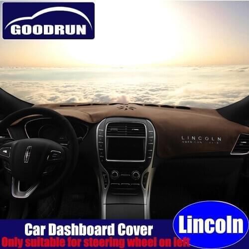 Dashboard cover from sun for Lincoln MKZ High Quality Flannel Silicone Non-slip Bottom Mat Pad