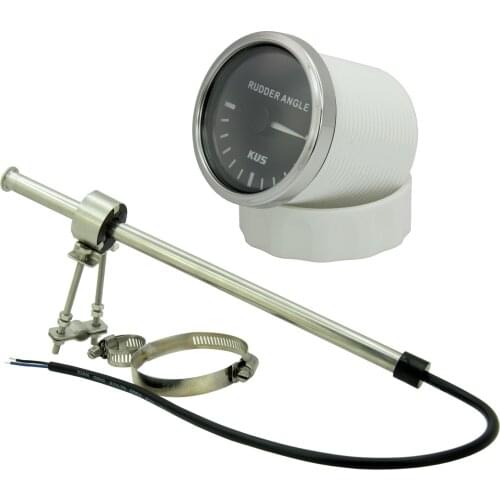 KUS Rudder Angle Indicator Gauge with Rudder Sensor 52mm (2") 87-900ohms