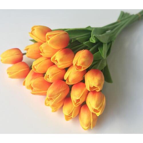 Latex Tulips Artificial PU Flower bouquet Real touch flowers For Home decoration Wedding Decorative Flowers LX6206