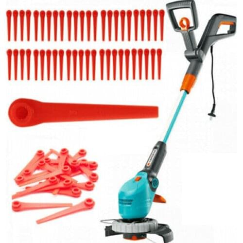 Trimmer Blades100pcs Plastic Replacement For Gardena Grass Trimmer EasyCut Li-18/23R Garden Trimmer Spare Parts