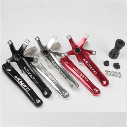 Litepro Aluminum Alloy MTB Bike 170mm Hollow Integrated Crank With Bottom Bracket LP Bicycle BCD 130mm