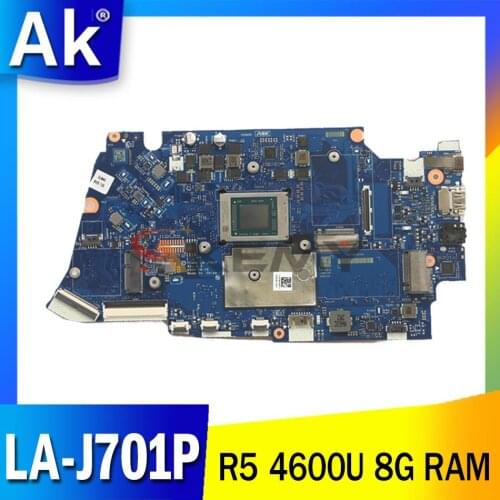 For Lenovo ideapad 5-14ARE05 laptop motherboard LA-J701P motherboard with CPU R5 4600U RAM 8G FRU: 5B21A98875 100% test work