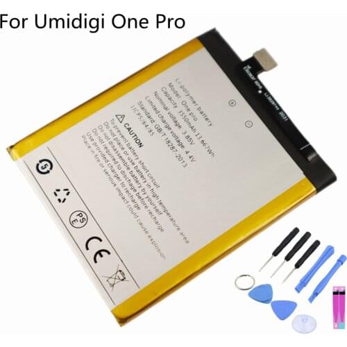 New 3550mAh UMI Mobile Phone Replacement Battery For Umi Umidigi OnePro High Quality Backup Batteria + Tools