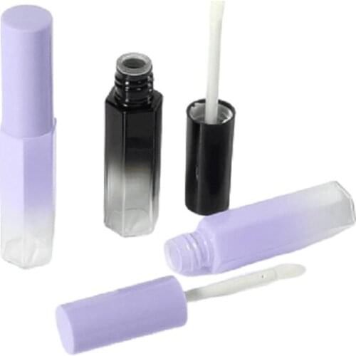 Gradual Change Six Sides Lip Gloss Container Empty Plastic Lip Gloss Wand Tube Packing Bottle Cosmetic Container 30/50/100picecs