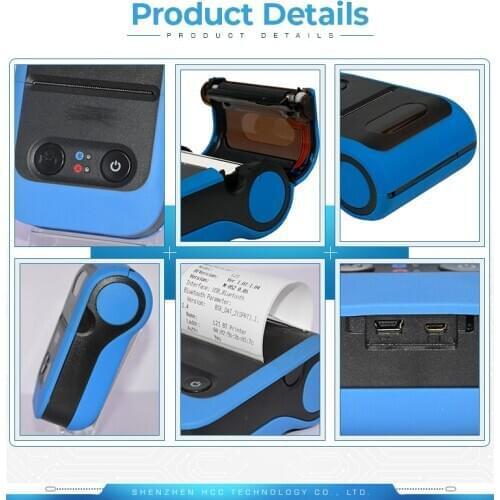 Portable 2" Mobile Receipt Ticket Small Bill Printer Label HCC-L21