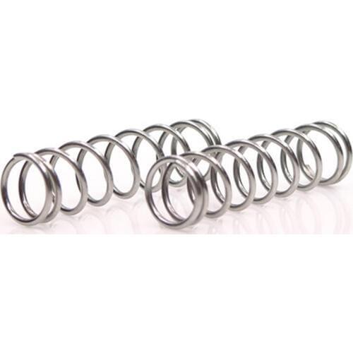 2pcs 0.7mm Wire diameter Compression springs Stainless steel Y-type Pressure spring 6mm-8mm Outside diameter 120-200mm Length