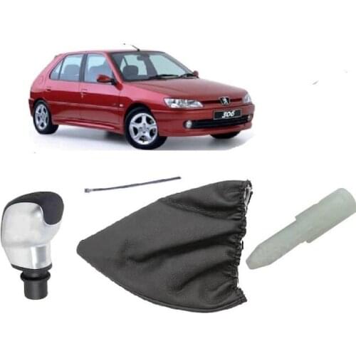 SHIFTERS LEVER GAITER + SPORTS (GRAY) KNOB SET PEUGEOT 306 1991- 7588.45-E 443353579