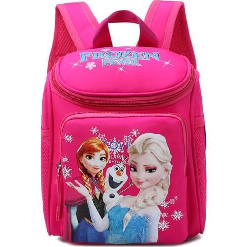 Disney cartoon schoolbag frozen Elsa Anna children cute backpack girl boy bag baby package gift bag for school kindergarten