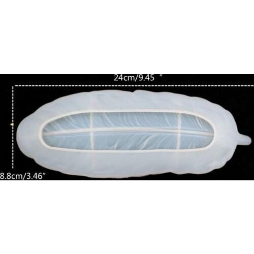Angel Wing Tray Silicone Jewelry Resin Mold Large Feather Dishes Plate DIY Mold Drop shipping