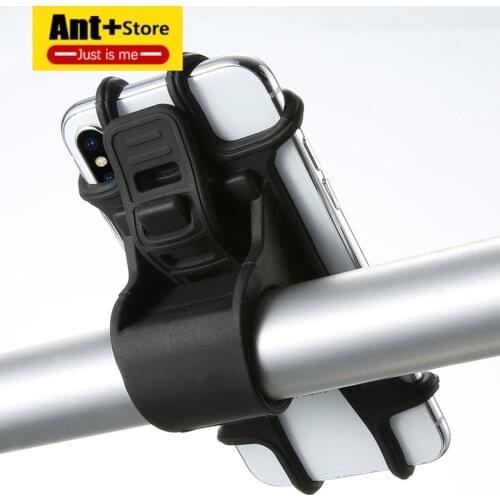 Bike Phone Holder Silicone Adjustable Pull Button Mount Bracket Fork for Bicycle Phone Holder Anti-shock Phone Holder