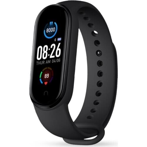 New M5 Smart Bracelet Men Fitness Smart Wristband Women Sports Tracker Smartwatch Play Music Bracelet M5 Band