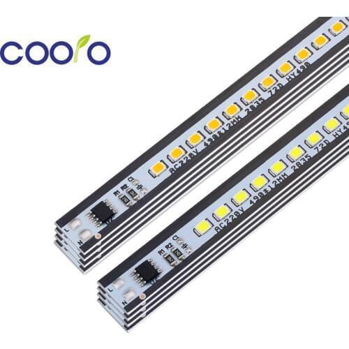 AC 220V LED Bar Light 49cm High Brightness 2835 72 LEDs/pc LED Hard Strip White Warm White 10pcs/lot