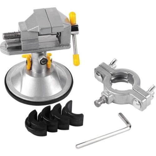 Universal Table Vise Tiger Electric Grinder Self-priming Adjustable Clamp Table Vise Roatatable Multifunction Alloy Bench Vise