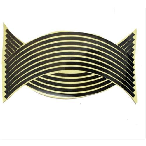 16 PCS Universal Motorcycle Wheel Reflective Sticker Bicycle Decal for YAMAHA R6S USA BT1100 Bulldog XJR400 1300 RACER 400R