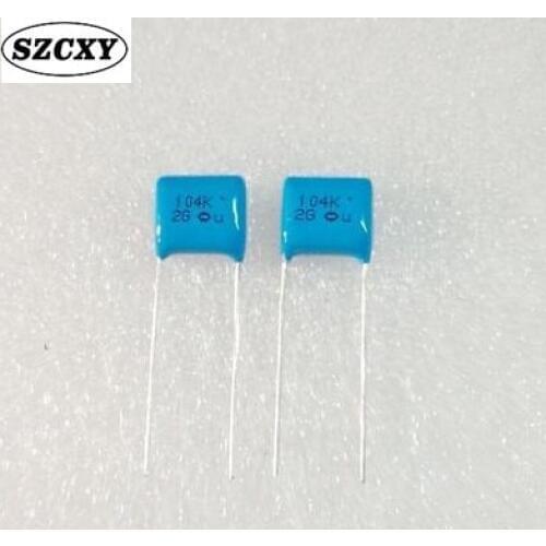 New and original 20PCS 104K 2G 0.1UF 100NF 400V Film polyester blue capacitance