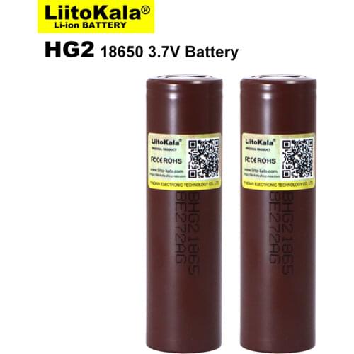 2020 Liitokala new 18650 Battery HG2 3000mAh 3.7V 18650 lithium continuous discharge 20A dedicated electronic power battery