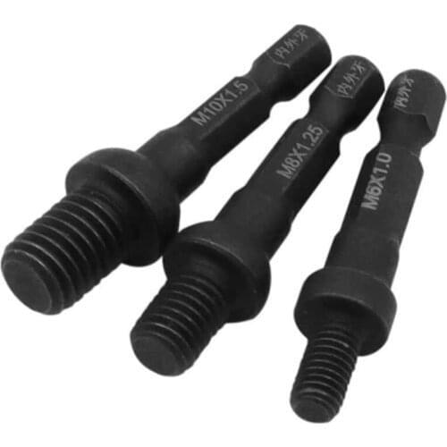 3PCS 1/4 inch M6 M8 M10 Nut Locking Screw Hex Shank Electric Drill Chuck