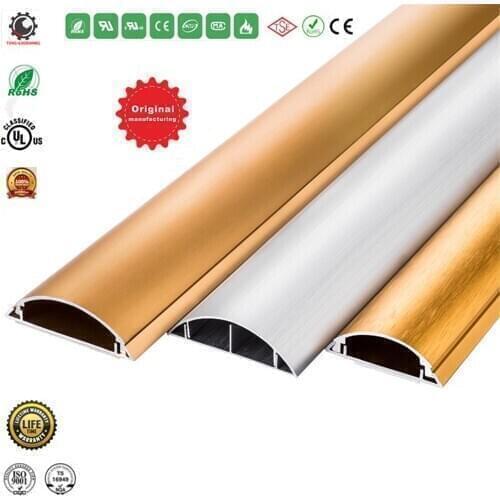 30x8mm Alumimum Floor Ramp Cord Management Overfloor Cord Protector Duct Floor Wire Cover Conceal Wire at home Office Hide Cable