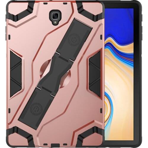 Armor Shockproof For Samsung Galaxy Tab S4 10.5 T835 T830 Case Silicone TPU + PC Holder Cover For Galaxy T830 T835 Case +PenFilm