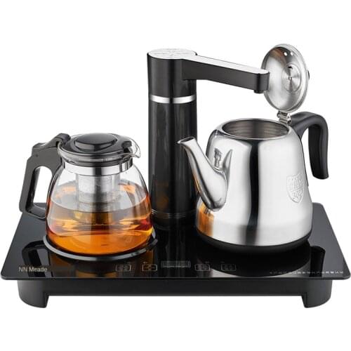 304 stainless steel automatic water supply electric kettle intelligent temperature regulating tea table integrated tea set panel