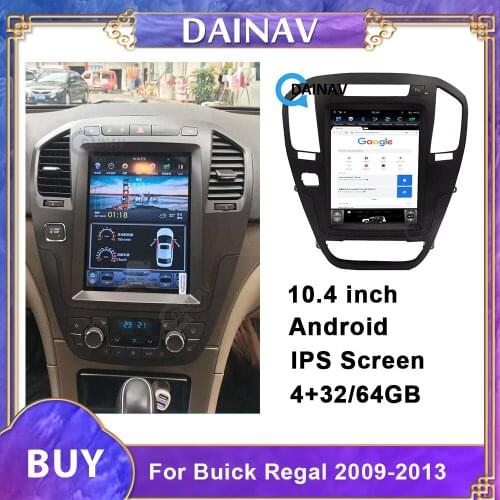 Car GPS Navigation DVD Player For Buick Regal 2009 2010 2011 2012 2013 Tesla style Car Multimedia Player DVD Player