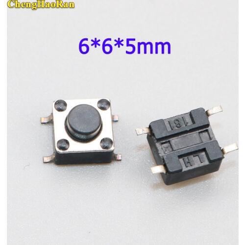 ChengHaoRan 20-100pcs 6*6*5mm micro switch 6X6X5mm Tactile Tact Push Button Micro Switch Momentary Push Button