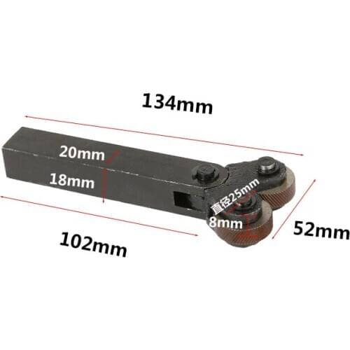 Diagonal 0.6mm Pitch 8mm(ID)*26mm(OD)*8mm(H) Wheel Knurling Linear Knurl Tool