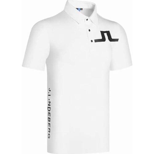 Summer Mens Golf Short-Sleeved T-Shirt Quick-Drying Breathable Sports Leisure Tops Fashionable High-Quality Golf Clothing