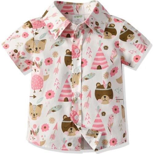 Liplify Boys' Short Sleeve Shirts