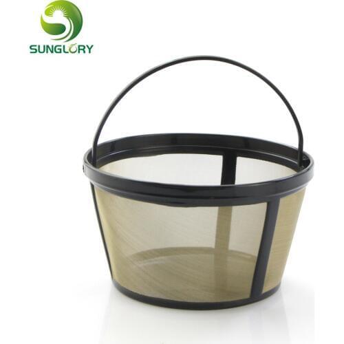 Reusable Coffee Filter Basket Style Stainless Steel Permanent Handmade Coffee Makers Filter Coffee Strainer Bucket Cafe Tools