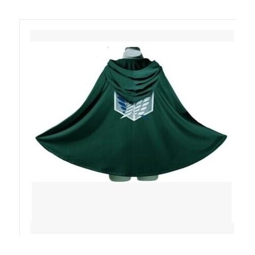 Fashion Anime no Kyojin Cloak Cape Clothes Cosplay Costume Fantasia Attack on Titan Plus Free shipping