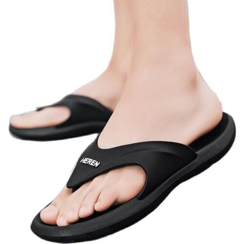 Mens Sandals 2021 Flip-flops Men Outside In Summer Fashion Slippers Antiskid odor-proof wear-resisting Men Soft Bottom Sandals