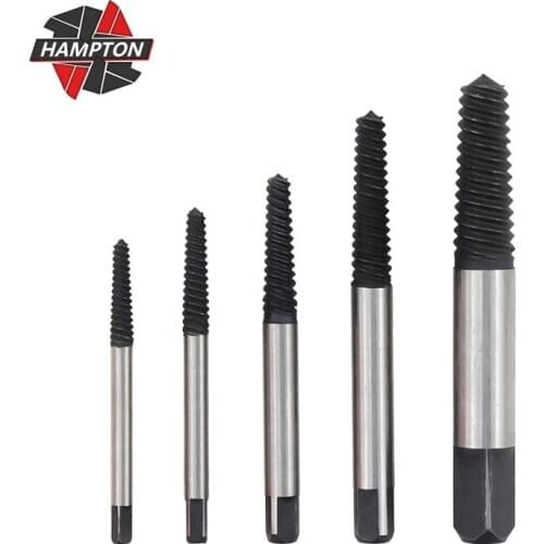 Screw Extractor Center Drill Bits Guide Set 5pcs Damaged Screw Extractor Broken Damaged Bolt Remover Removal Speed Easy Out Set