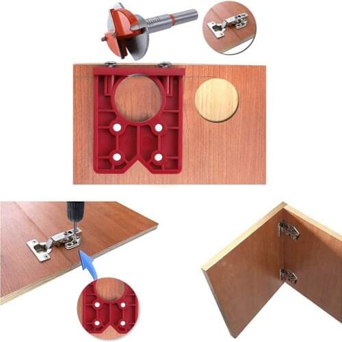 35mm Guide Hinge Drilling Jig Hidden Hole Opener For Positioning And Installation Of Furniture Door Hinges Woodworking Tools