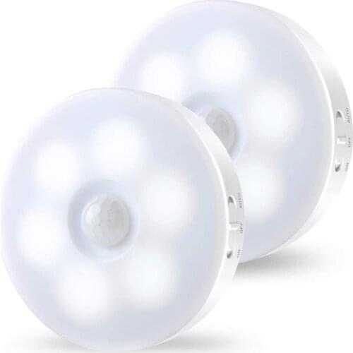 9LED Bead Sensor Night Light PIR Infrared Motion LED Bulbs Auto On and Off Closet Battery Power For home Wall Lamp Cabinet Stair