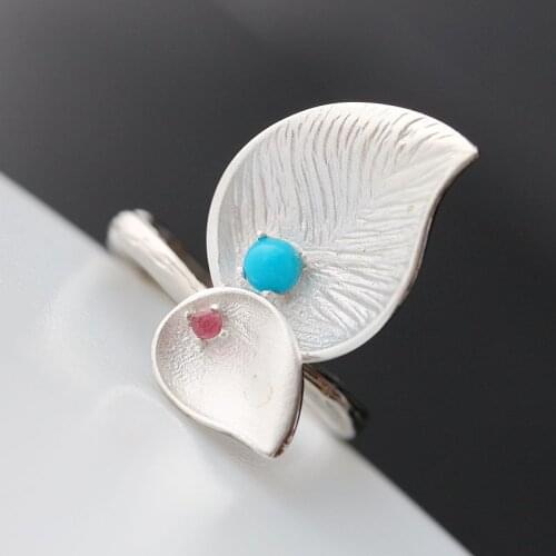 New fashion jewelry pavilion silver set natural tourmaline pearls natural stone silver female fashion silver ring