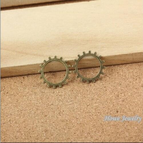 Wholesale 170 pcs Vintage Charms Gear Pendant Antique bronze Fit Bracelets Necklace DIY Metal Jewelry Making 10022