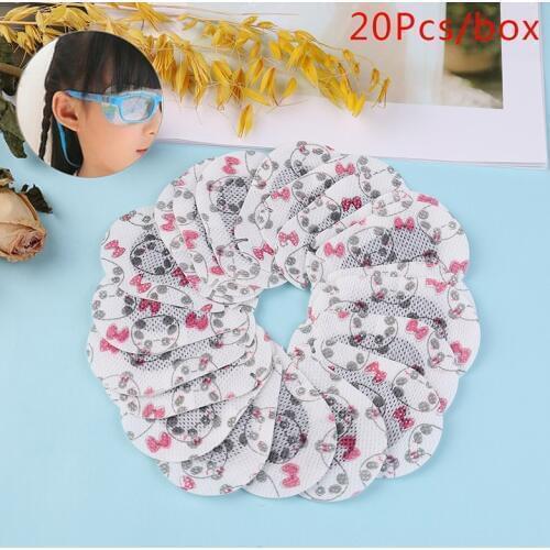 20pcs/Bag Kids Amblyopia Eye Patches Colorful Child Amblyopia Training Orthoptic Corrected Eyeshade Occlusion Medical Eye Patch