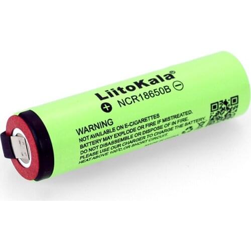 30PCS 2019 Liitokala new original NCR18650B 3.7V 3400mAh 18650 rechargeable lithium battery for battery + DIY nickel piece
