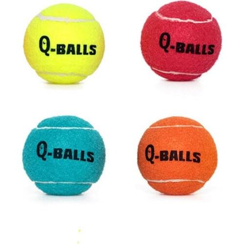 Squeak Dog Ball Toys for Small Medium Dogs Squeaky Fidget Toys Tennis Ball Trainning Rubber Bite Resistant Pet Products Supplies