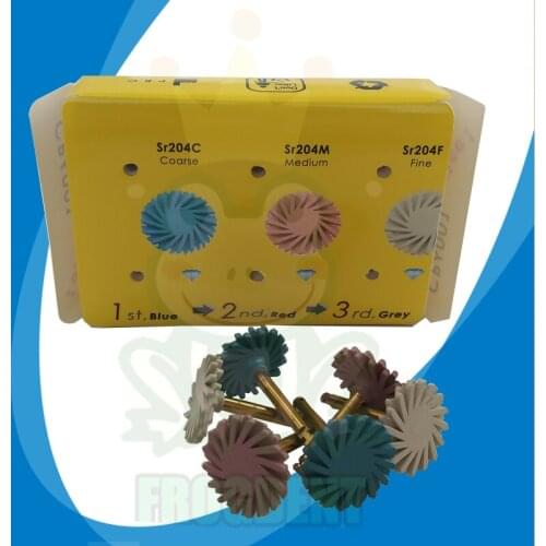 Polisher Dental Composite Polishing Kit Wheel Diamond Polisher Burs RA / Dental Resin Polishing Composite Ceramics Oral Material