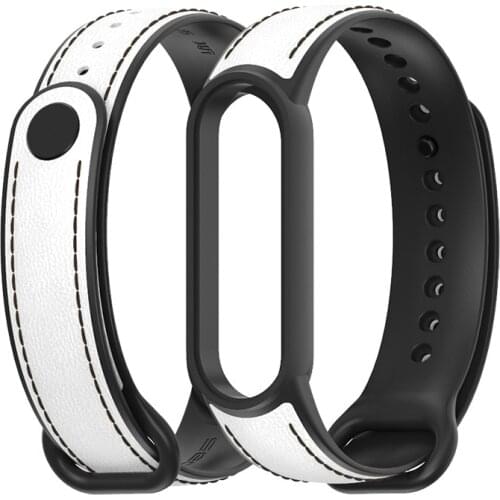 Strap for Xiaomi Mi Band 6 5 for Mi Band 4 Bracelet PU Leather Wrist Strap for Mi Band 3 Wristbands Pulseira Smart Accessories