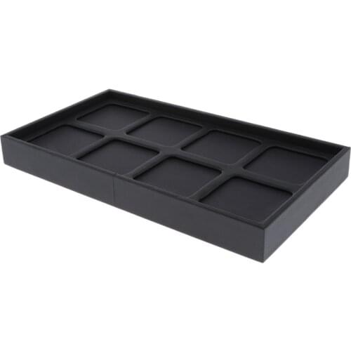 Jewelery Box Jewelry Display Stand Black PU Leather Jewelry Box